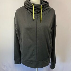 The North Face Charcoal Cowl Scuba Funnel Neck Pullover Sweatshirt Size L #1082